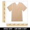 T-Shirt Laundry Solid Unfinished Craft Wood Holiday Christmas Tree DIY Pre-Drilled Ornament